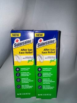 Solarcaine After Sun Face Relief Cooling Gel – 2 Pack