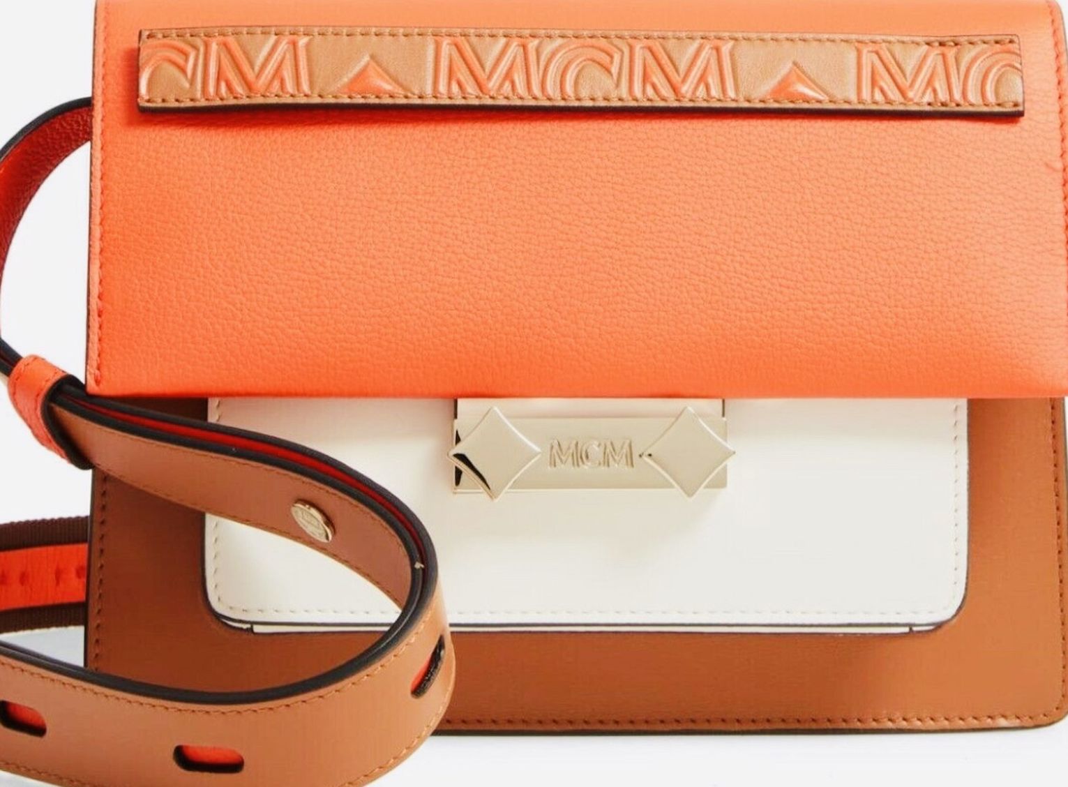 BRAND NEW 2019 MCM SMAII MILANO LEATHER SHOULDER BAG “RETIRED” MSRP $1620