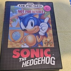 Sonic The Hedgehog Not For Resale Sega Genesis 