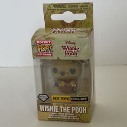 2024 Winnie The Pooh w/Hunny Pot Funko Pocket Pop Diamond Glitter MIB
