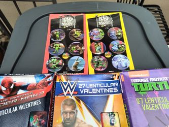 Lenticular Valentine Day Cards And Pogs/Tazos