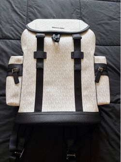 Michael Kors Men's Signature Cooper Backpack In Bright White