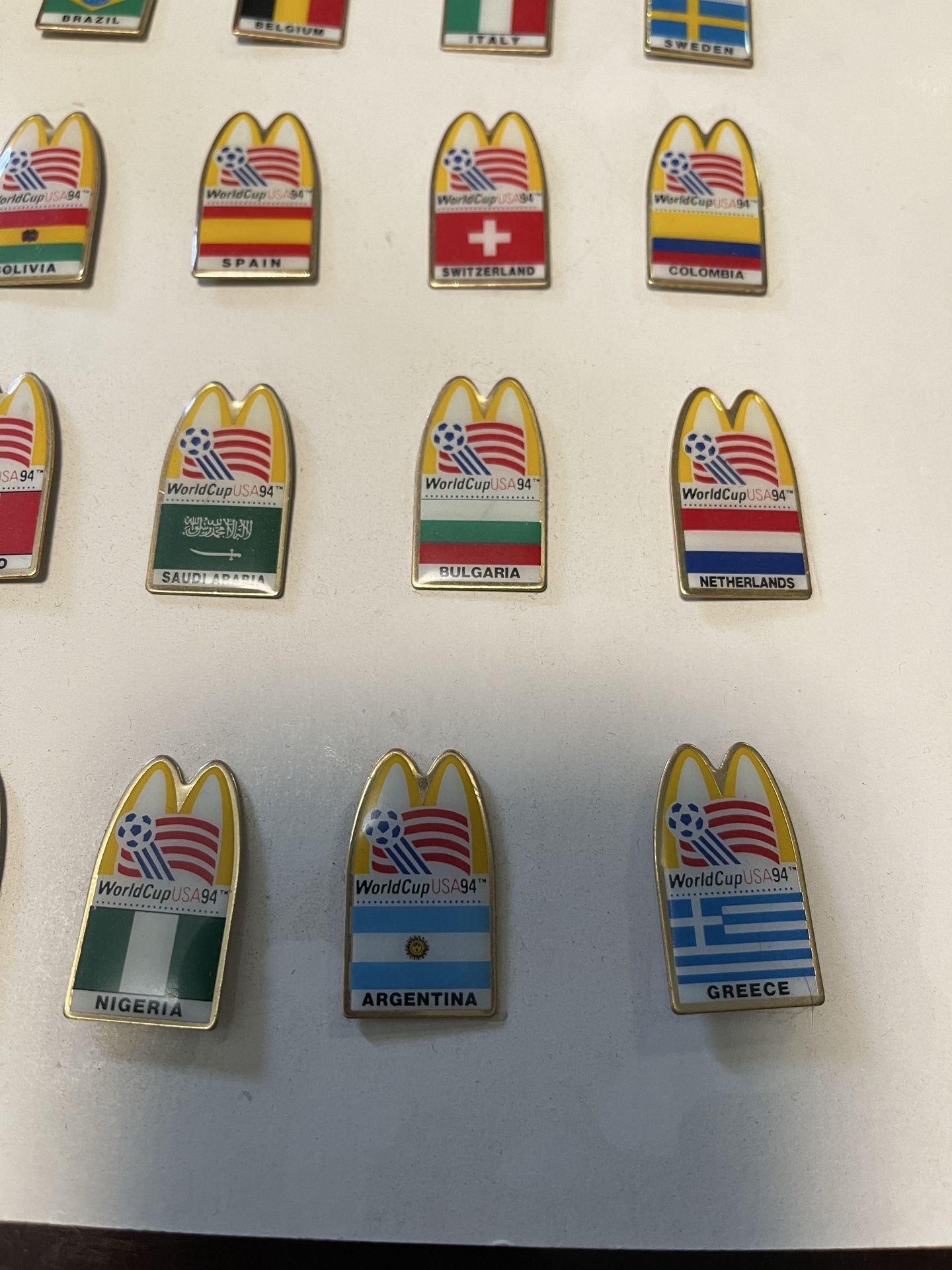 1994 McDonald's World Cup complete set of 24