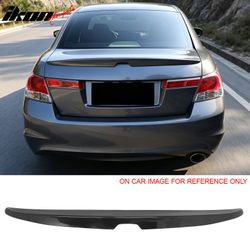 Fits 2008-2012 Honda Accord Sedan OE Style Trunk Spoiler Gloss Black Rear Wing ABS