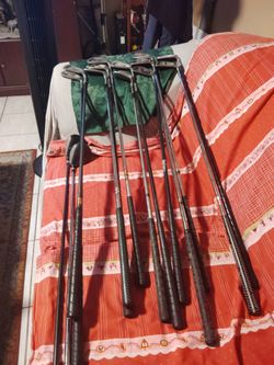 Vintage golf clubs