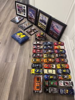 Massive NASCAR Diecast & Memorabilia Collection 25+ Cars Framed Displays Rare