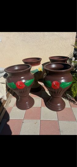 New Flower Pots made out of clay