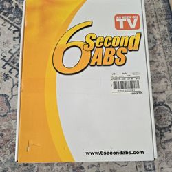 6 Second Abs Abdominal Trainer Exercise Machine w/ DVD As Seen On TV