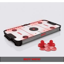 ESPN Air Hockey Table Game with LED Lights