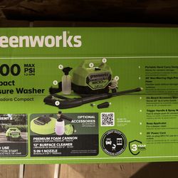 Greenworks Pressure Washer 1800psi New