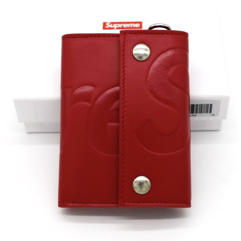 Supreme Leather Chain Wallet (FW25) Red *BRAND NEW*