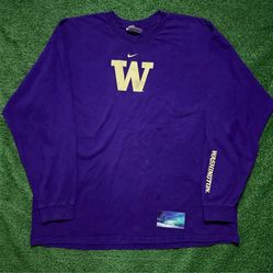 Vintage Washington Huskies Nike Center Swoosh Long Sleeve XX-Large