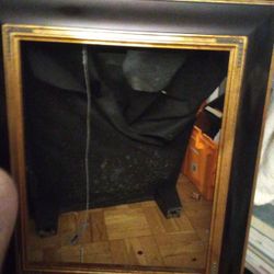 ​Large Ornate Picture Frame | Traditional Black & Gold Wood | [24" x 28"] Art/Painting Frame