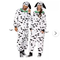 Adult Dalmatian Jumpsuit Costume