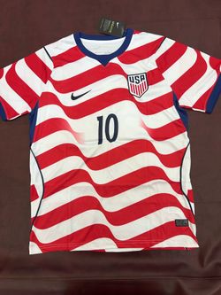 Christian Pulisic #10 USA Home Soccer Jersey Large Red White 2026 World Cup