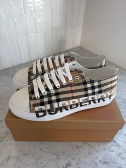 Burberry Check Low-Top Sneakers