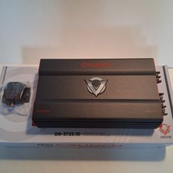 CRUNCH 3725 WATTS MONOBLOCK 1 OHM STABLE BUILT-IN CROSSOVER WITH BASS CONTROL CAR AMPLIFIER 