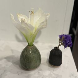 Two Handmade Ceramic Vases 🌺 