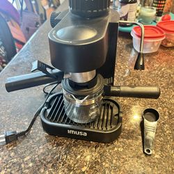 Imusa 4 Cup 800W Espresso/Cappuccino Machine