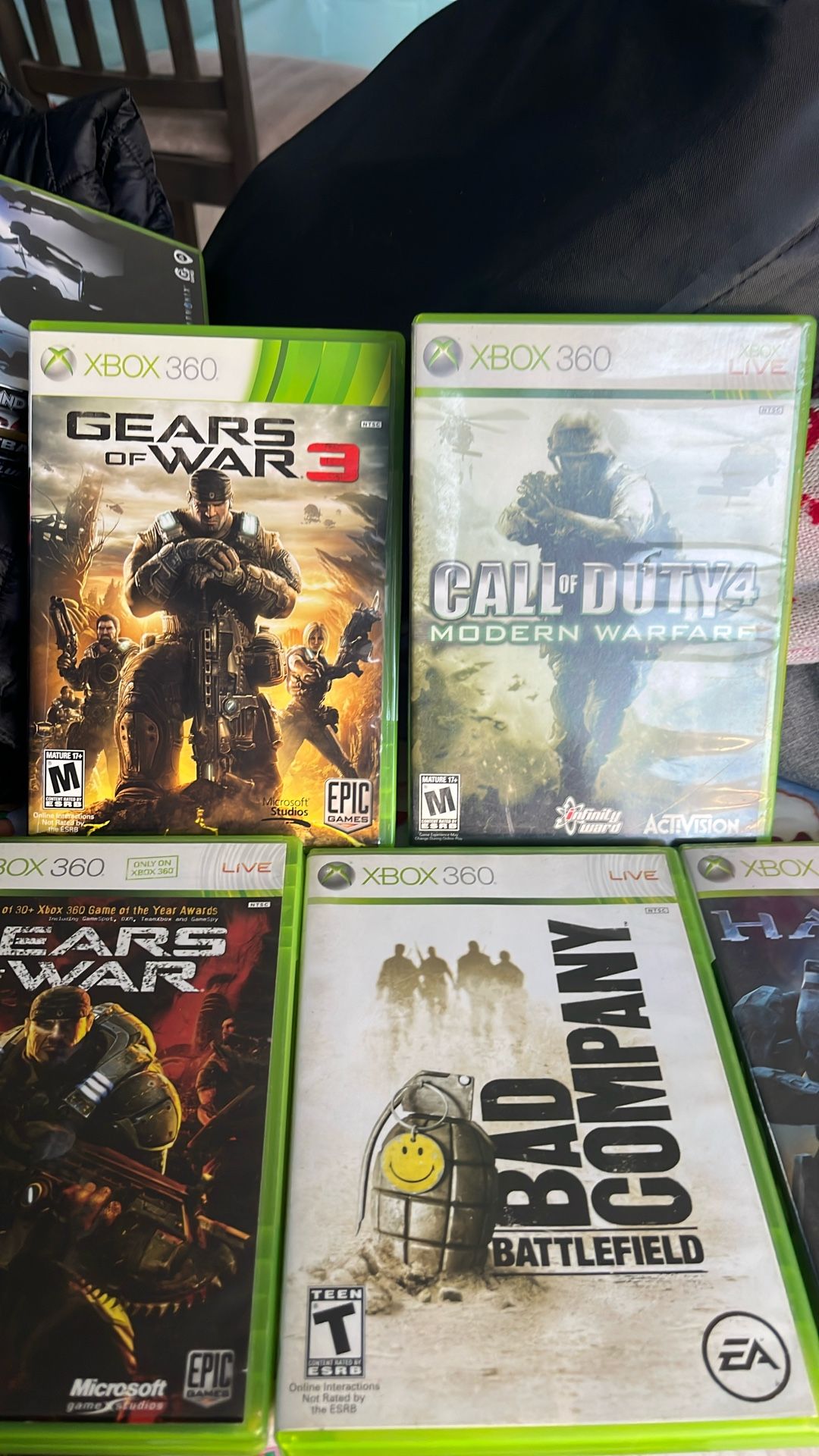 5 Games For Xbox 360