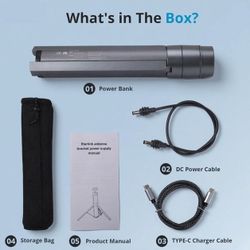 Starlink Mini Battery, 45,000mAh (166Wh) Portable Power Bank Foldable Tripod