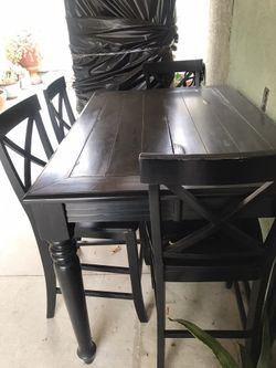 Black dining set