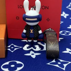Louis Vuitton Bunny & Leather Strap Combo Set - New in Box Luxury Gift
