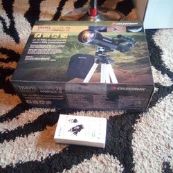 Travel Celestron TELESCOPE  & phone adapter