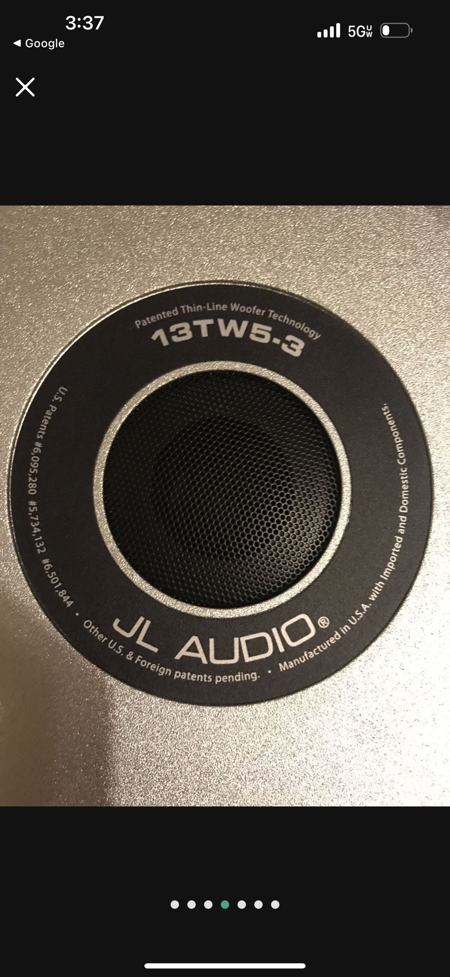 2 JL Audio Speakers