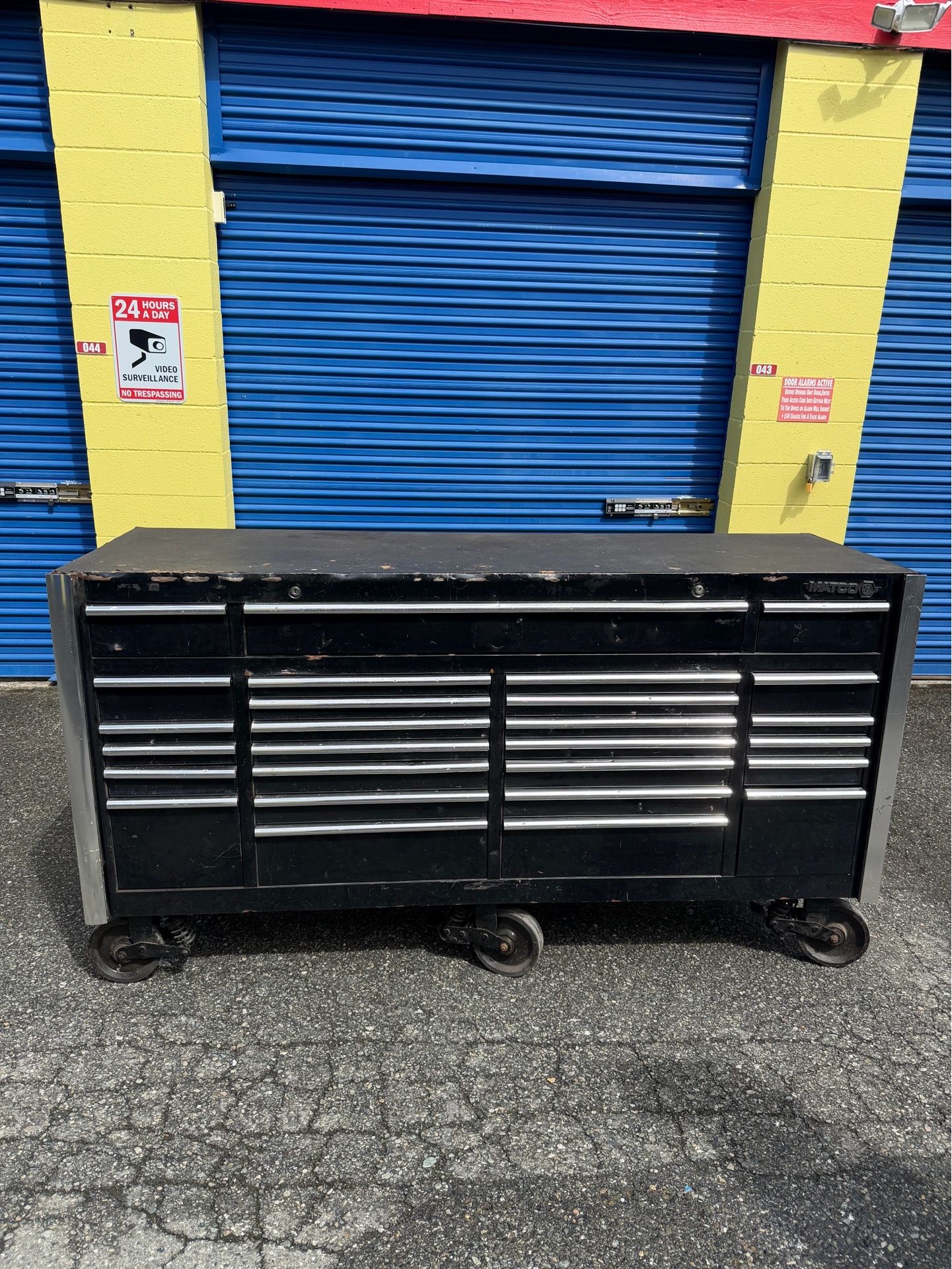 Matco Tools MB8545 85” Custom 4 Bay Rollaway Tool Box Cabinet USA Made Heavy Duty