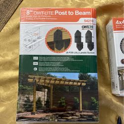 8” OWT-LITE Post To Beam And 4X4 OWT-LITE Post Base
