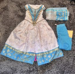 Jasmine Dreams Come True Deluxe Halloween Costume Set Girls Sz 5/6 Disney Store Disneyland Tickets