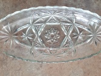 Glass Relish Dish