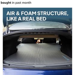 LOSTHORIZON Camping Air Mattress with Foam for Tesla, Self Inflating Sleeping Pad with Air Pump, 4.5" Thick, R-Value 13, Model 3