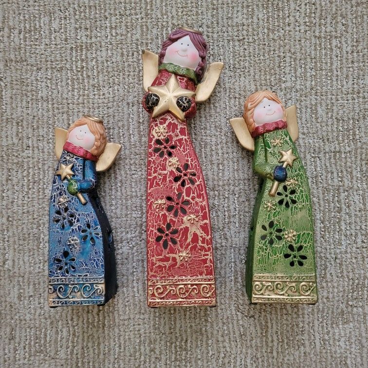 Christmas Angel Candle Holders