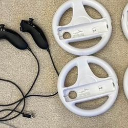 Nintendo Wii/Wii U Nunchucks & Steering Wheels