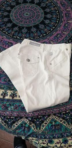 Rock & Republic Edie Womens Spandex BlendWhite Ivory Jeans Size 8