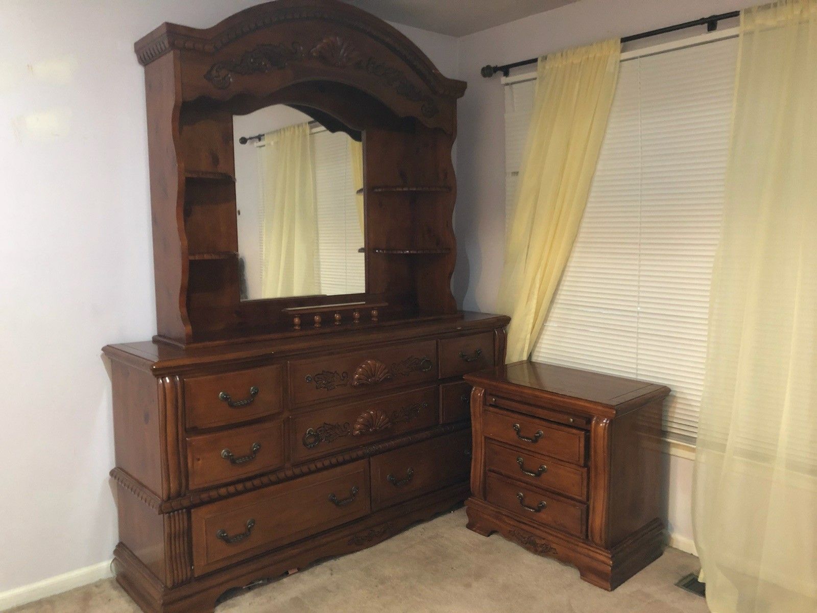 King bedroom set (wood)