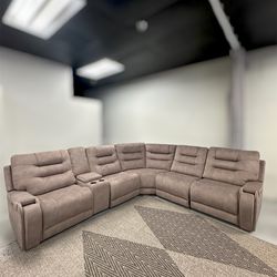 NEW OPEN BOX Barcalounger Carmelo Power Reclining Sectional