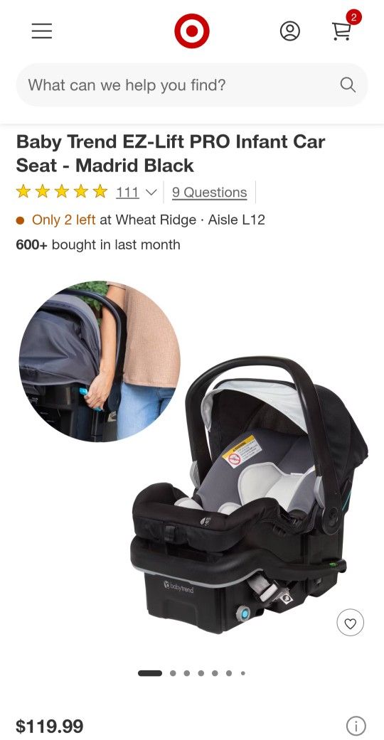 Infant Car Seat- Brand New