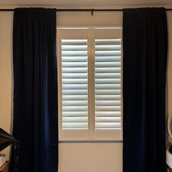 Blue Curtains - Black Out) 102 x 53”