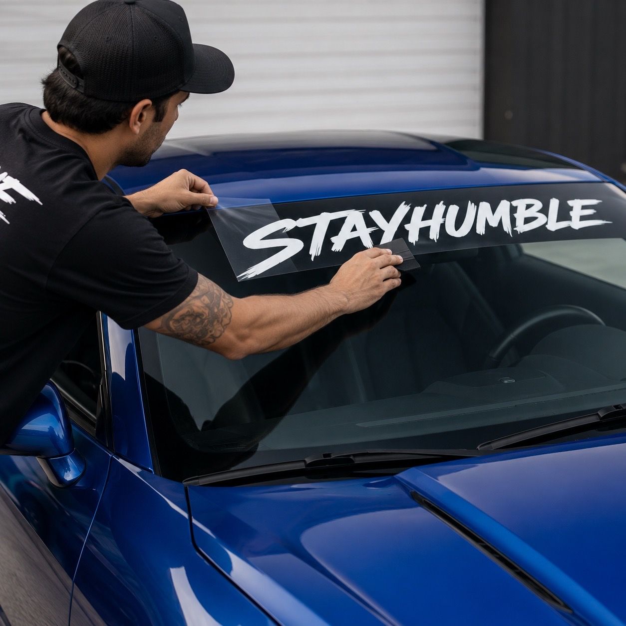Car window vinyl letters