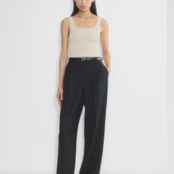 Babaton Sculpt Knit Square-Neck Tank Top