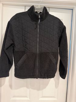 The North Face Black Sherpa Quilted Zip Jacket