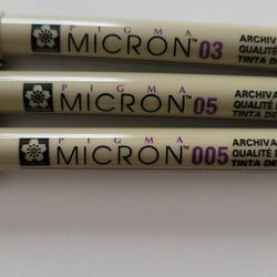 Set Of 3 Micron Pens
