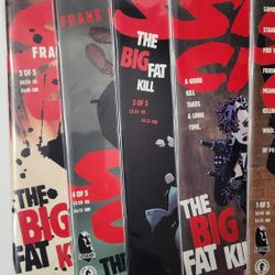 Sin City Big Fat Kill #1-5 Comic Books Plus Extras