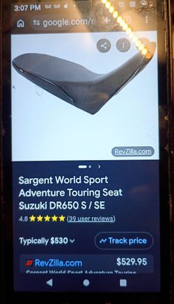 Seat for a 2023 DR 650 SUZUKI MOTORCYCLE