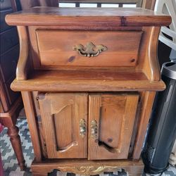 Vintage Wood End Table