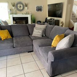 Beautiful Gray Sectional Couch From Jerome's 