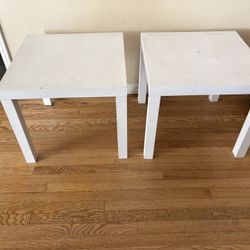 Two IKEA Side Tables 